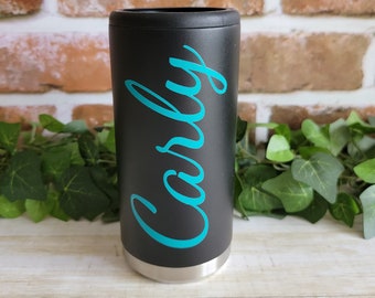 Custom skinny can cooler, Personalized slim seltzer can cooler, Custom Bridesmaid wedding party gift