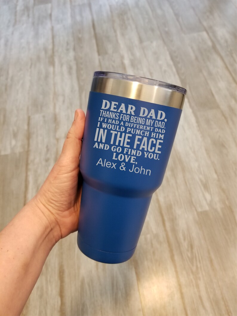 Custom Laser Engraved Tumbler for Dad Gift for Dad Etsy