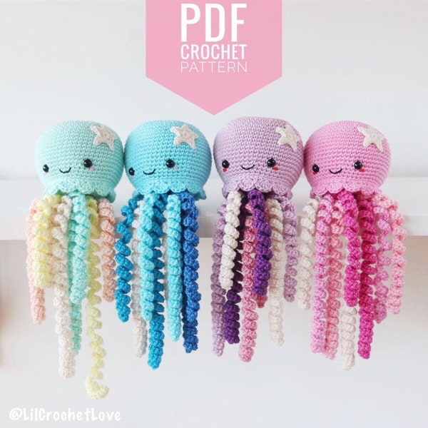 Schema amigurumi per polpo all'uncinetto: LilCrochetLove (schema PDF)