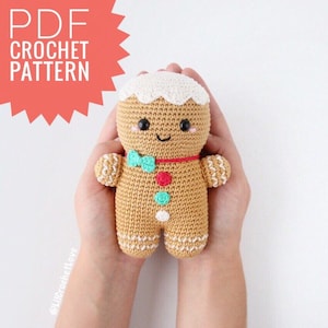 Crochet Gingerbread Man Pattern/ Amigurumi Gingerbread Man / Amigurumi Pattern/ Crochet Pattern