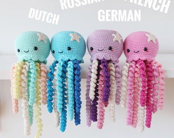 まりりん たこのあみぐるみ かぎ針編みのタコ編みぐるみパターン：LilCrochetLove（PDFパターン