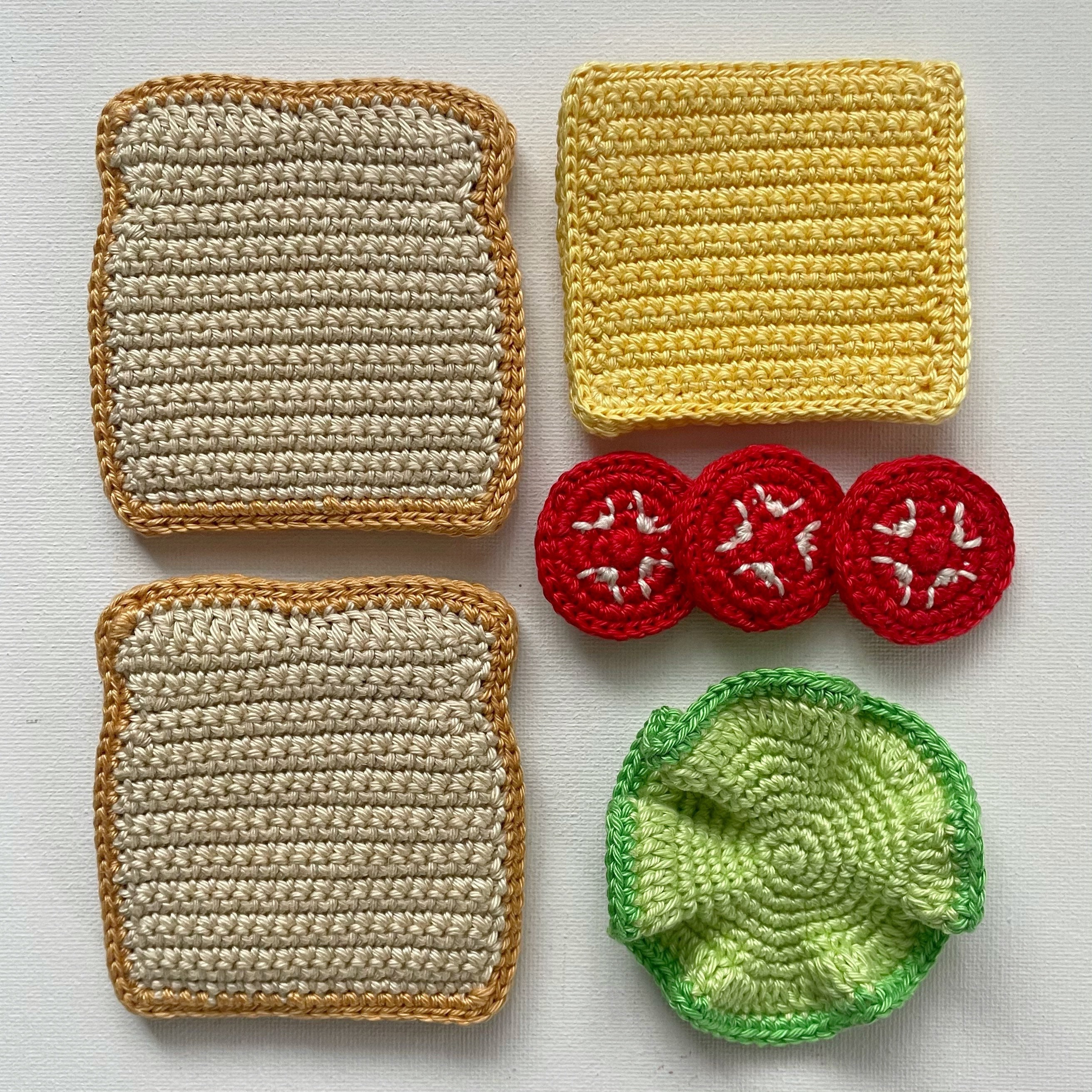Crochet Sandwich/ Crochet Play Food/ Pretend Food/ Amigurumi Etsy