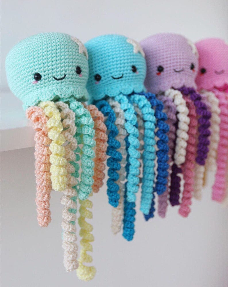 Cute Crochet Octopus toy for Preemie image 5