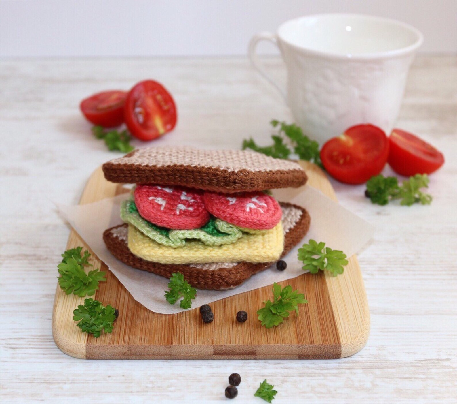 Crochet Sandwich/ Crochet Play Food/ Pretend Food/ Amigurumi Etsy