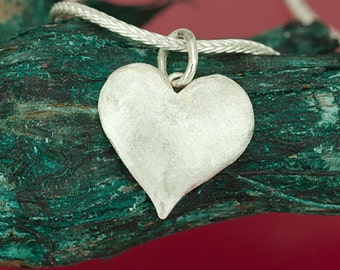 Sterling silver heart pendant