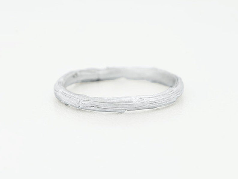 Yew branch ring made of 925 sterling silver image 2