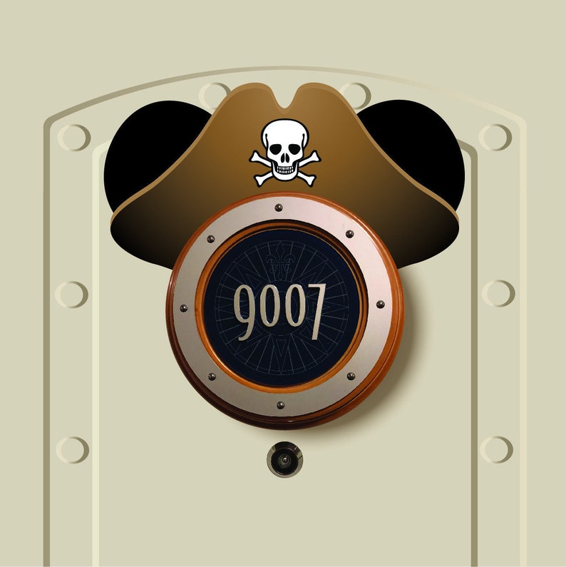 Porthole Mickey Ears Pirate Mickey Disney Cruise Magnet | Etsy
