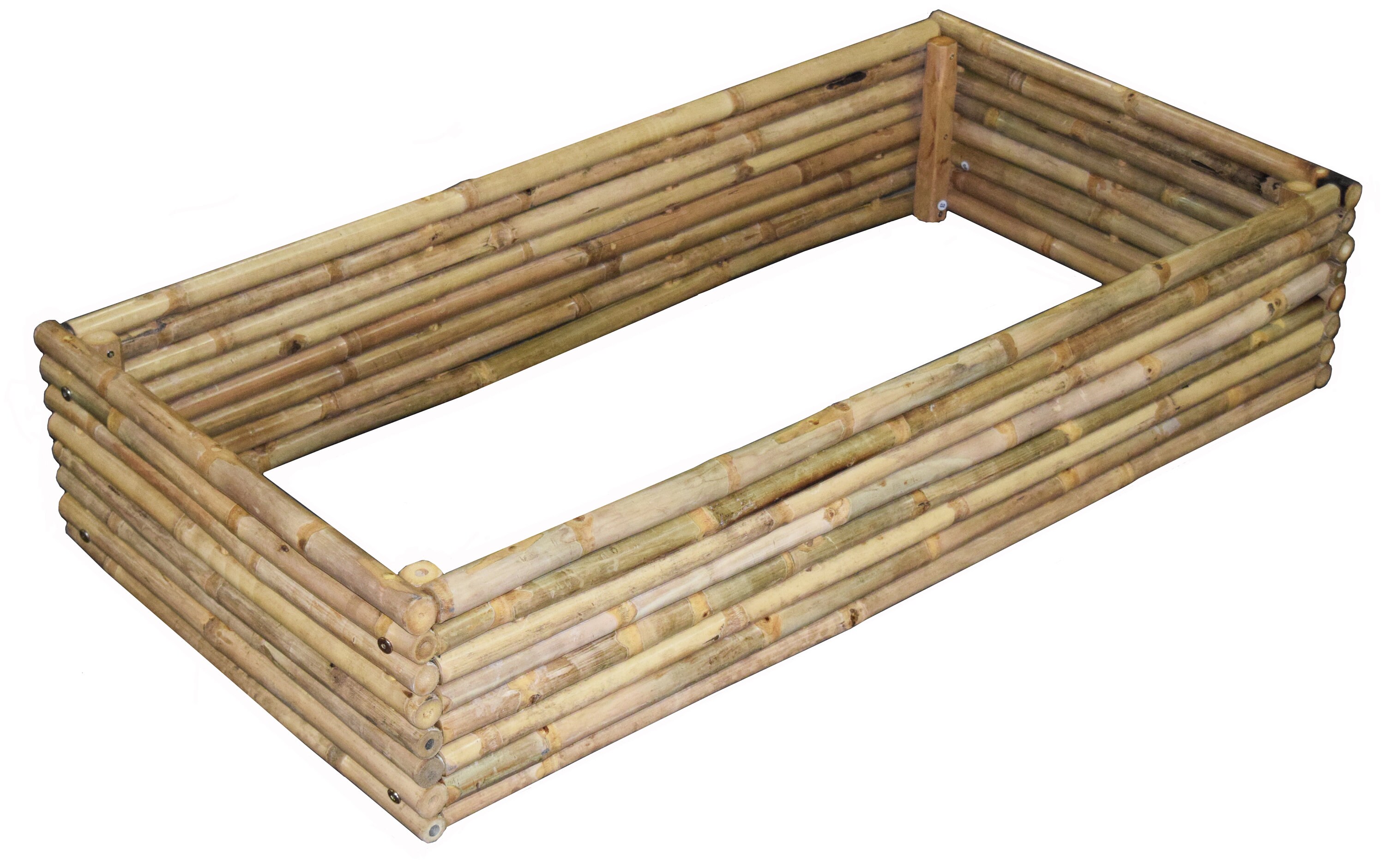 Bamboo Raised Garden Bed in Either Horizontal or Square Shape Etsy