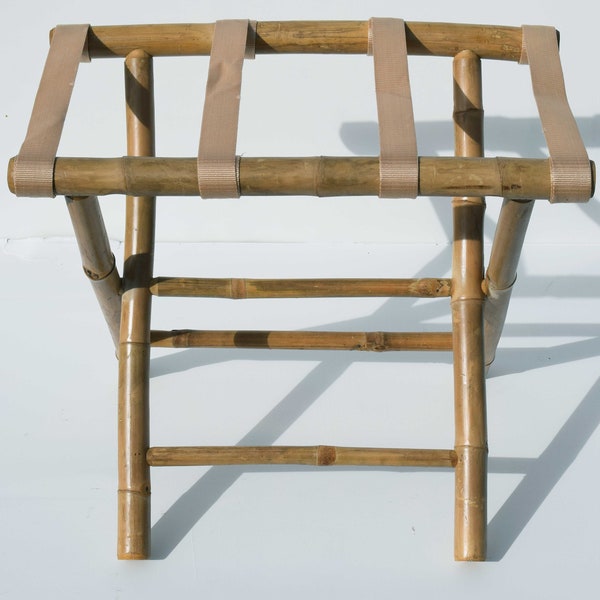 Luggage Rack Made from Bamboo Set of 2