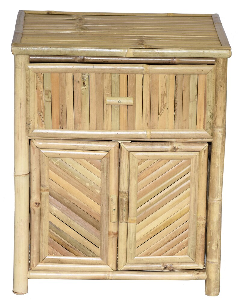 Bamboo Nightstand Rustic 2 Styles to Choose From Etsy