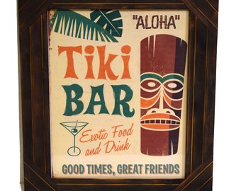 Tiki Bar Wall Sign