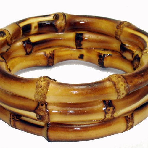 Bamboo Bracelet Made From Real Bamboo Etsy