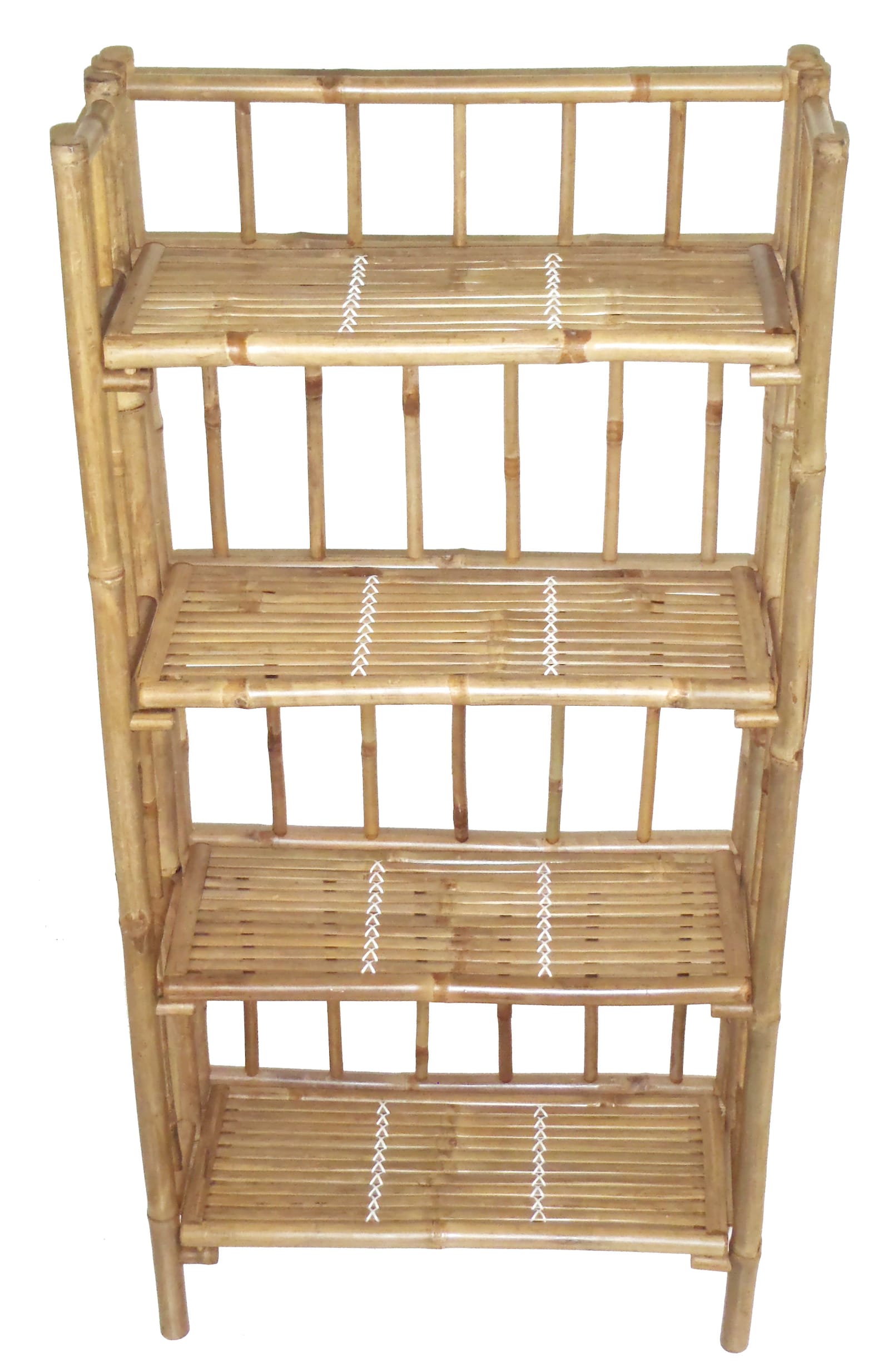 Bamboo 4 Tier Folding Shelf Etsy