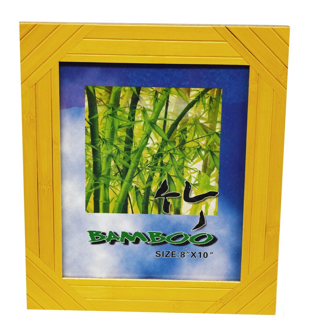 Natural Bamboo Picture Frame 8 X 10 Etsy