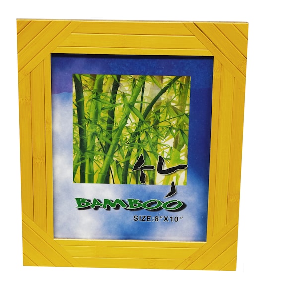 Natural bamboo picture frame 8 x 10 Etsy