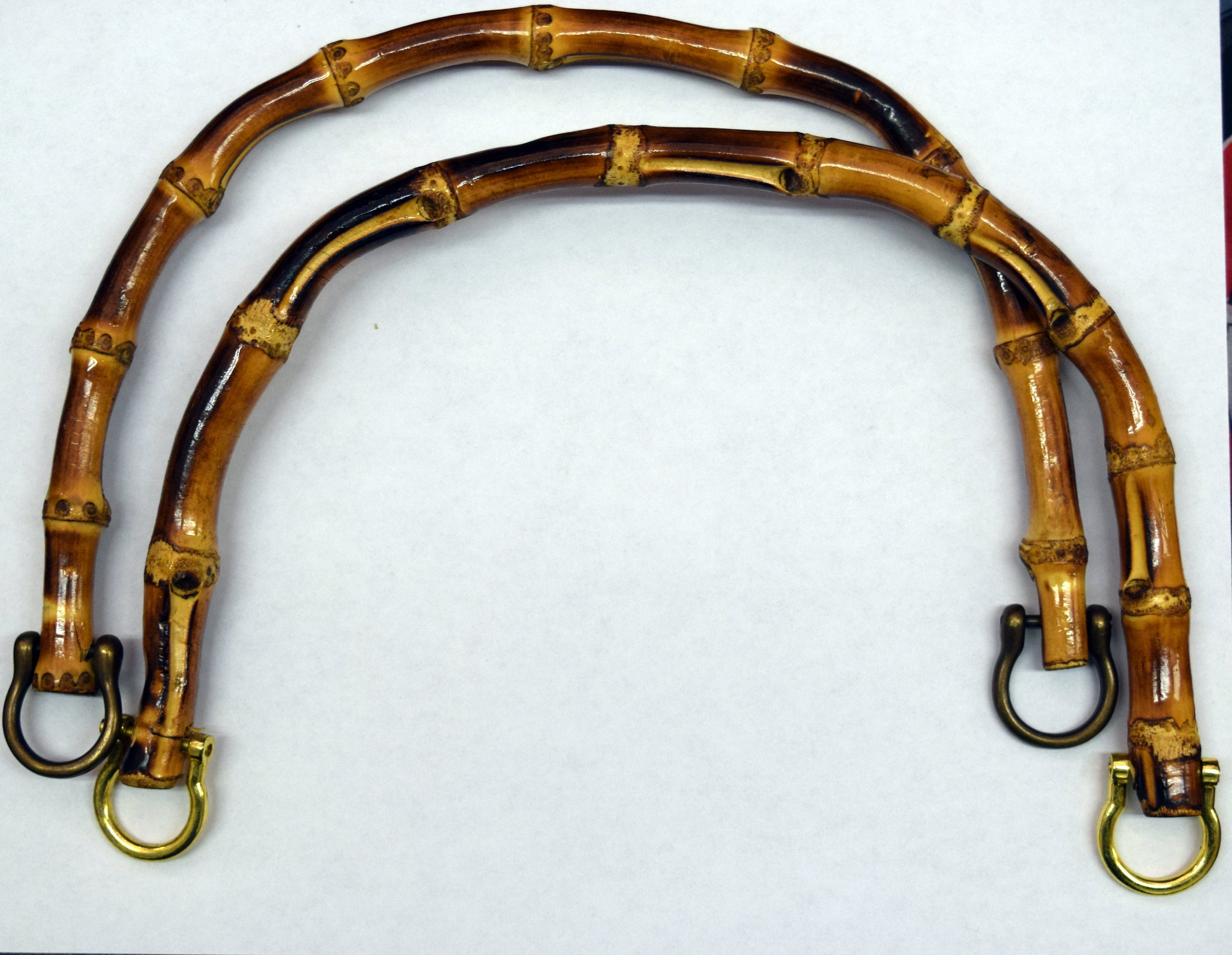 Bamboo handle for bag making large size set of 2 Etsy