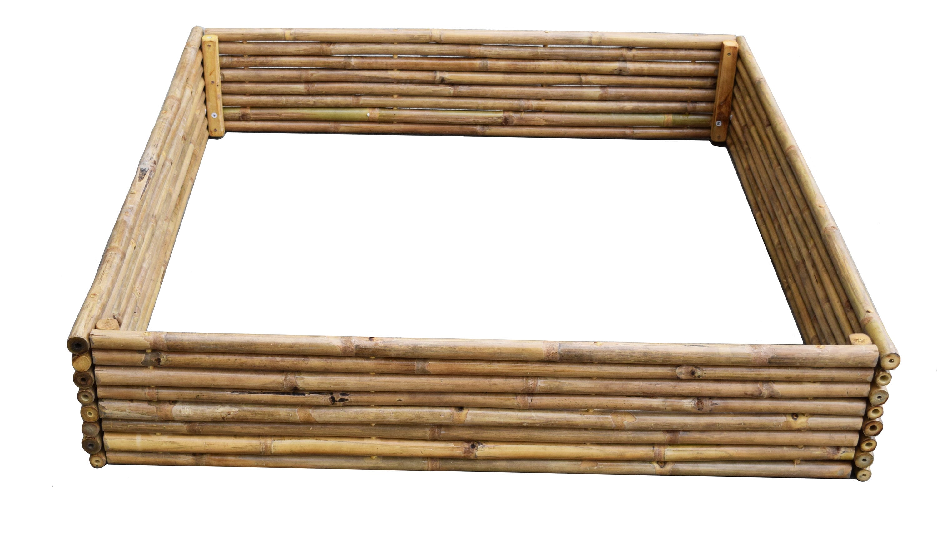 Bamboo Raised Garden Bed in Either Horizontal or Square Shape Etsy