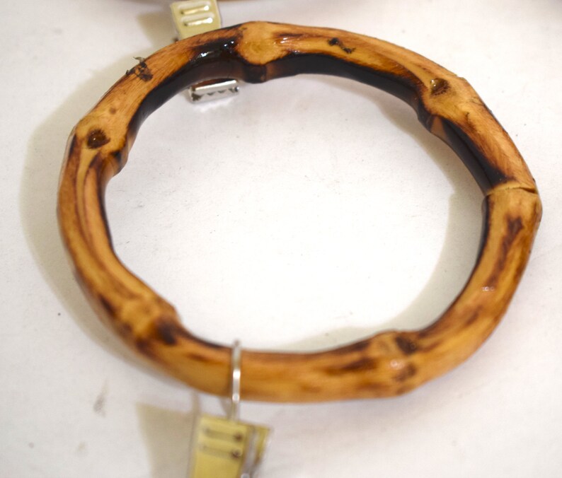 Bamboo Curtain Rings With Clips Set of 12 Made From Real Etsy