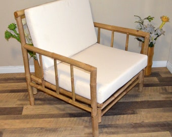 Sofa Chair  with Cushions Hand Made from Eco Friendly Bamboo