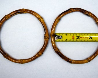 Round bamboo handle for purse making