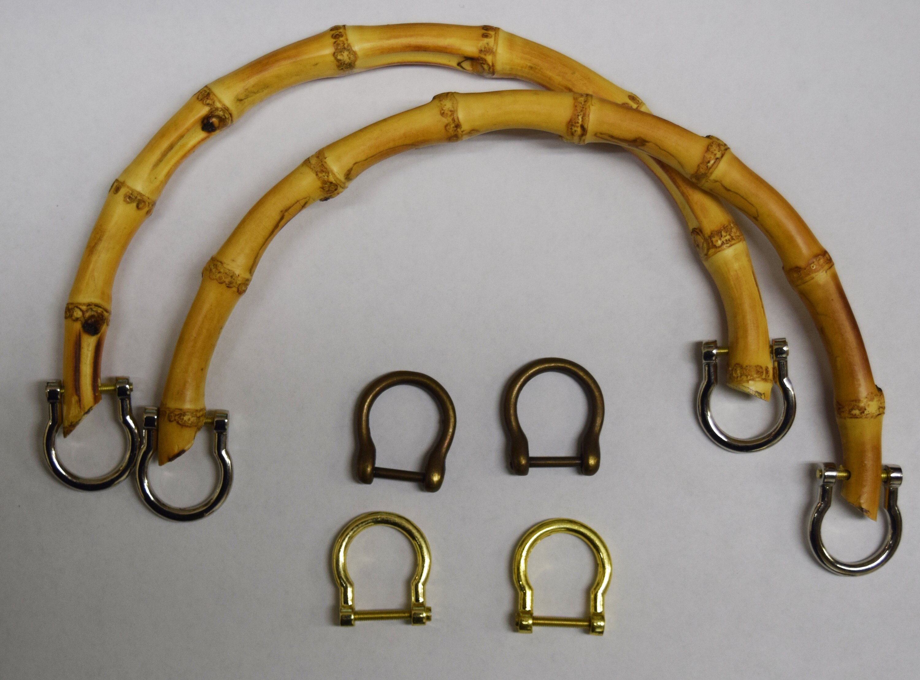 Set of 2 genuine bamboo purse handle with your choice of Etsy