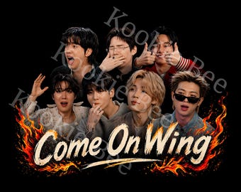 Camiseta Come On Wing, BTS, Hot Ones, Comfort Colors