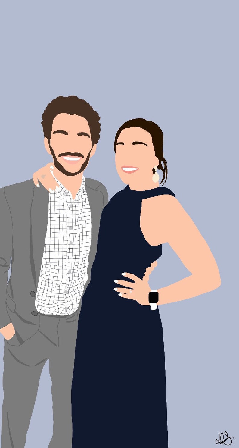 Custom Digital Portrait Faceless Etsy