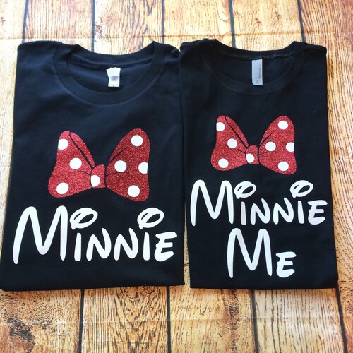 2 Shirts Disney Fan Mommy and Me Minnie Shirts Family | Etsy