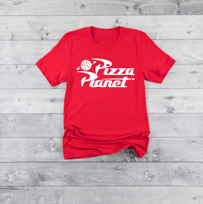 blue pizza planet shirt