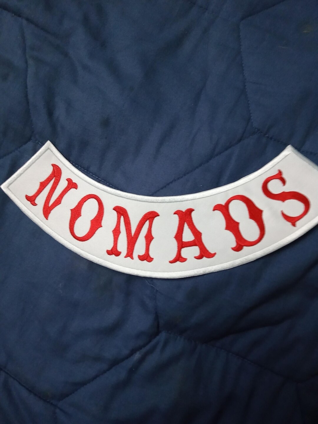 Red and White Nomads Bottom Rocker - Etsy
