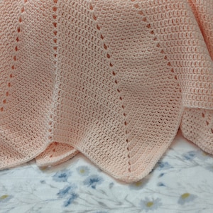 Peach Star Baby Blanket