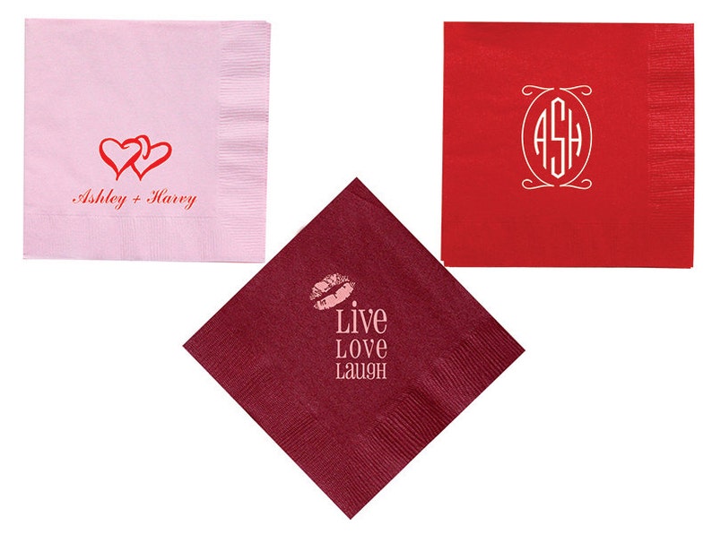 450 Personalized Beverage Napkins Great for Weddings Etsy