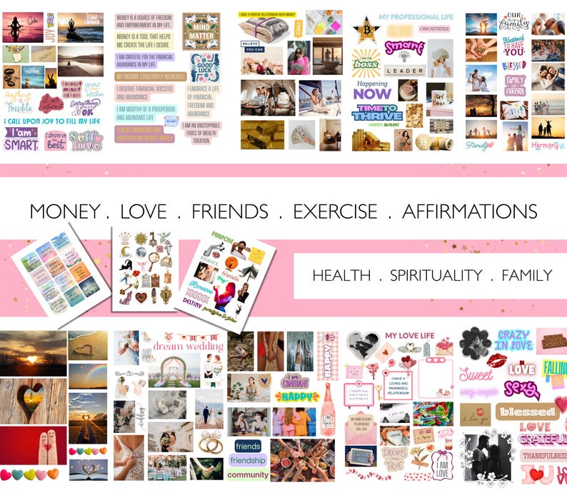 Ultimate Vision Board Kit for Women - Manifest Your Dreams - Inspiring ...