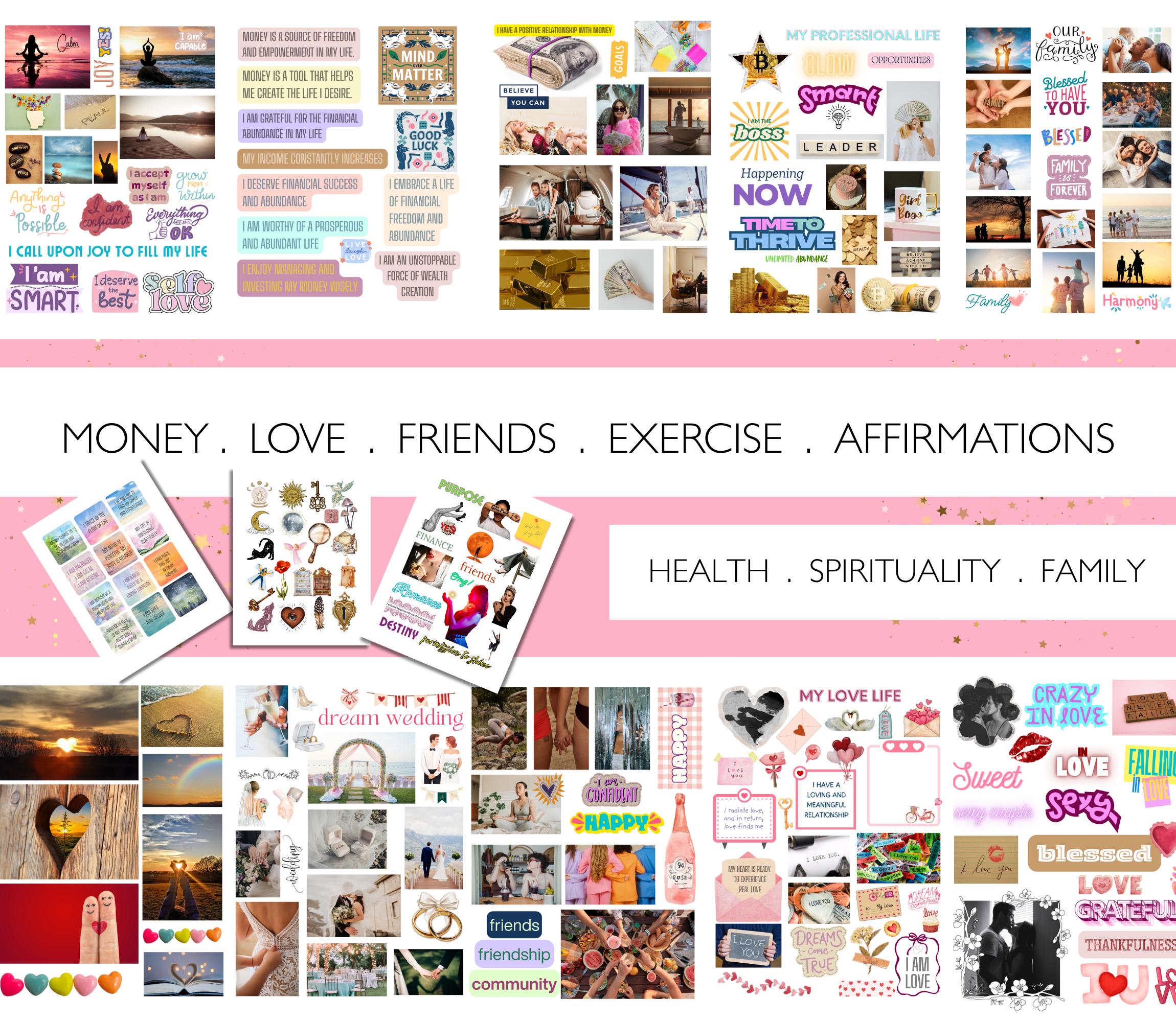 Ultimate Vision Board Kit for Women - Manifest Your Dreams - Inspiring ...