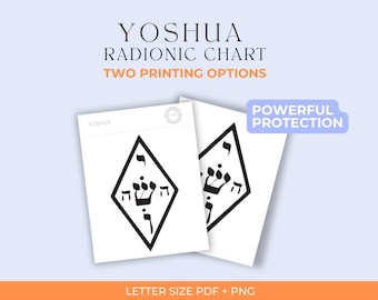 Yoshua Radionic Chart - Radiesthesia and Radionics - Powerful Protection - Printable