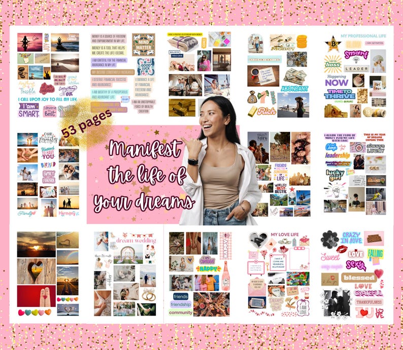 Vision Board Kit for Women to Manifest the Life of Your Dreams, With ...
