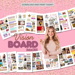 Ultimate Vision Board Kit for Women - Manifest Your Dreams - Inspiring Quotes - Positive Affirmations -  Law of Attraction and Visualization