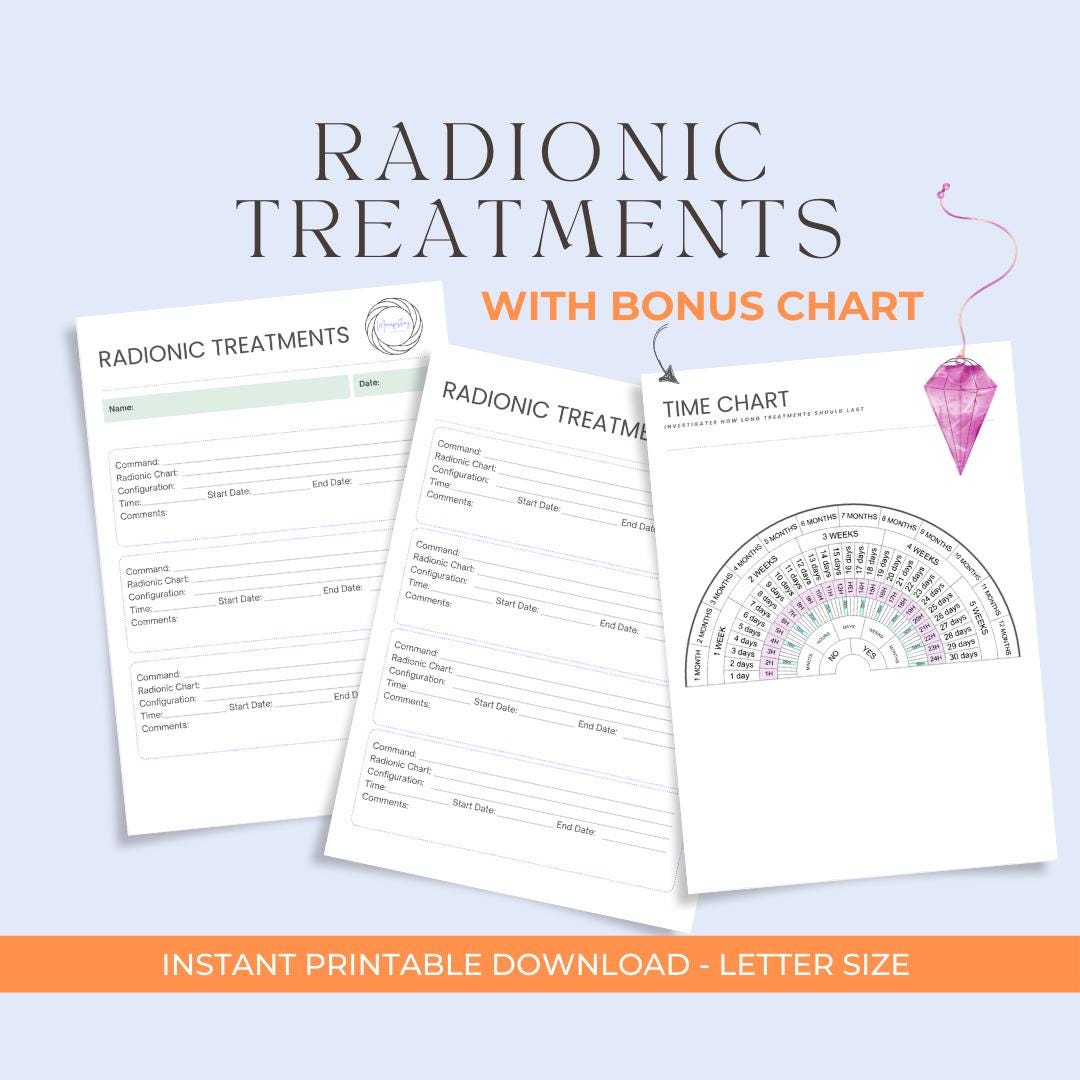 Radionic Treatments With Time Dowsing Chart Radiesthesia and Radionics ...