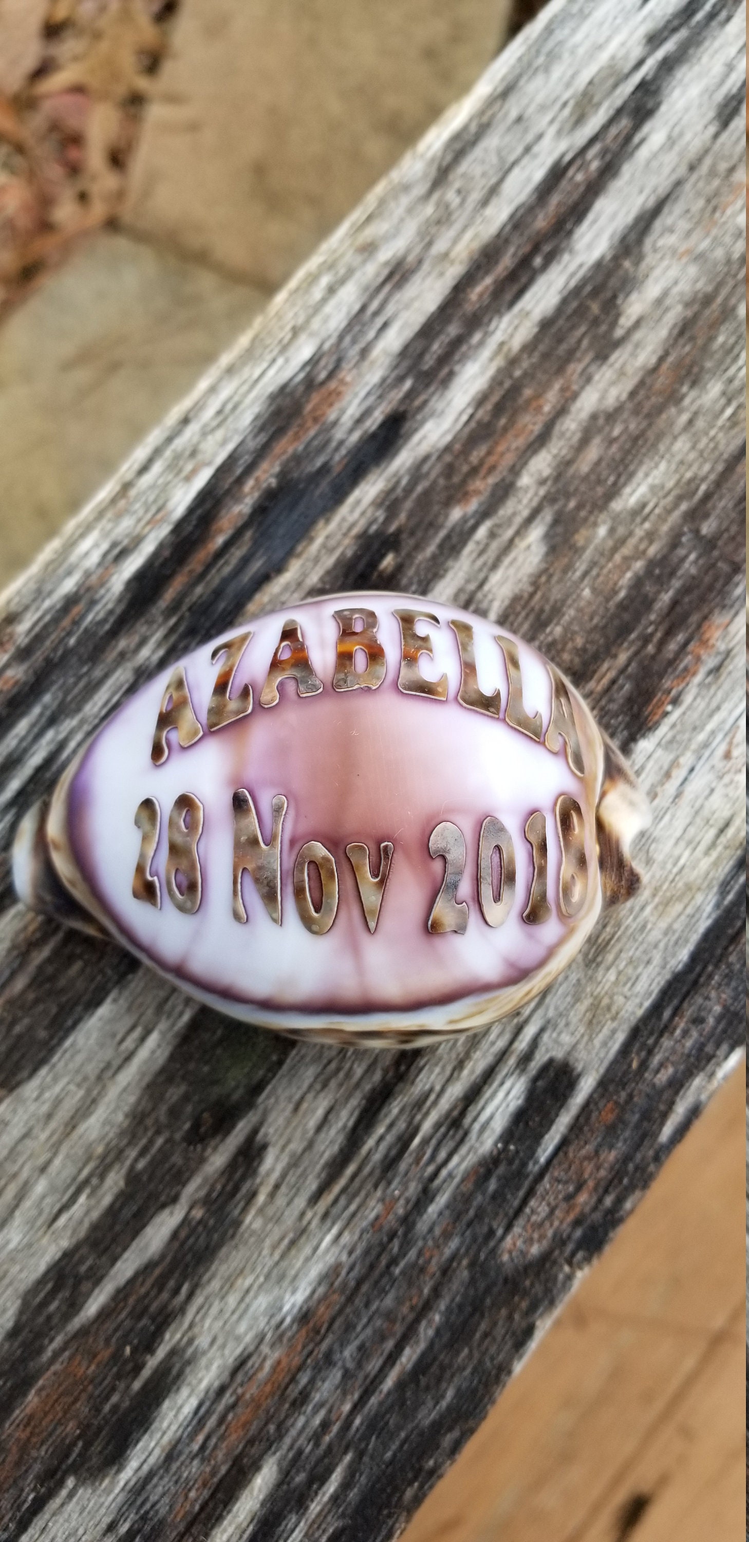 Personalized Two Line Engraved Seashell Guaranteed to Put Smiles on ...