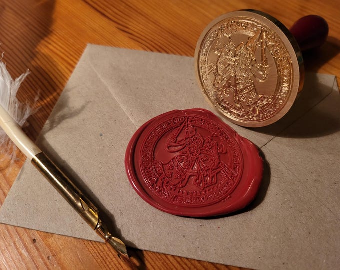Sir Thomas de Beauchamp, 11th Earl of Warwick - Historical Wax Seal – 14th Century
