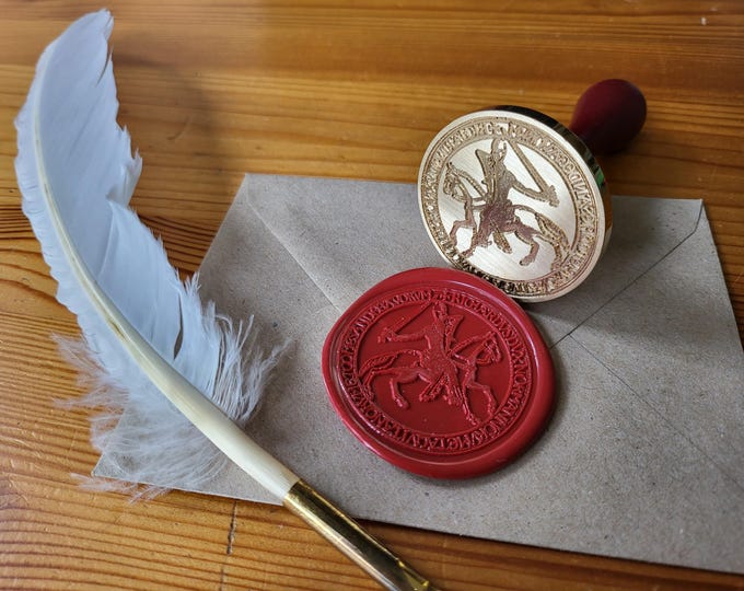 Richard I "The Lionheart" of England - Historical Wax Seal – 12th Century