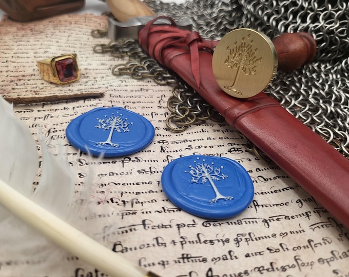Lord of the Rings  - Wax Seals and Brass Sealing Stamps – White Tree of Gondor