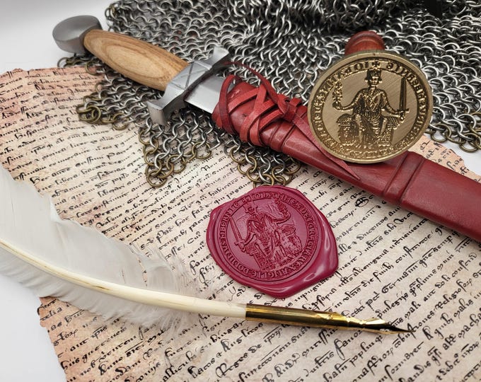 King John "Lackland" - Historical Wax Seal – 12th Century