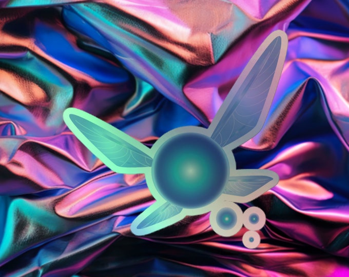 Navi (1/10th) - Zelda themed Holographic Sticker | Decal | Laptop | Vinyl | Bumper |