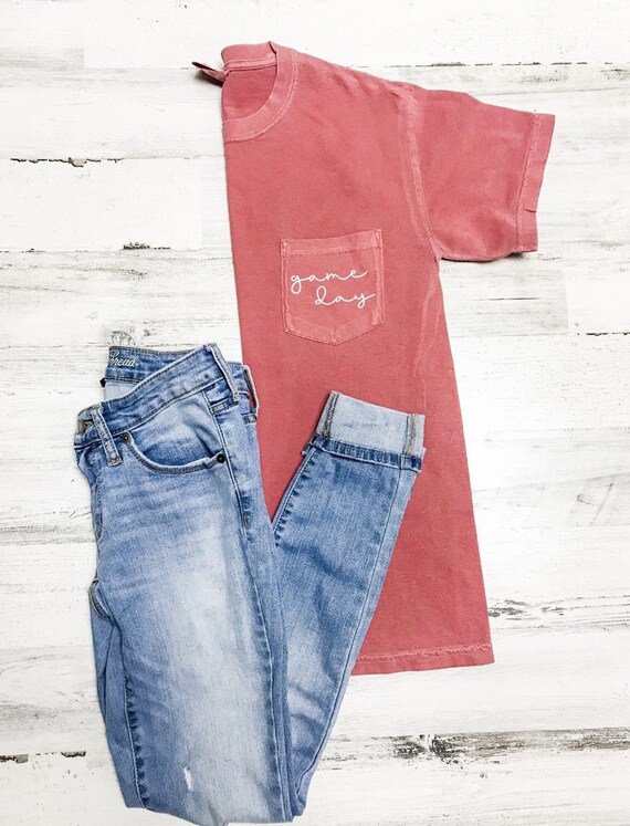 design comfort colors t shirts with pocket