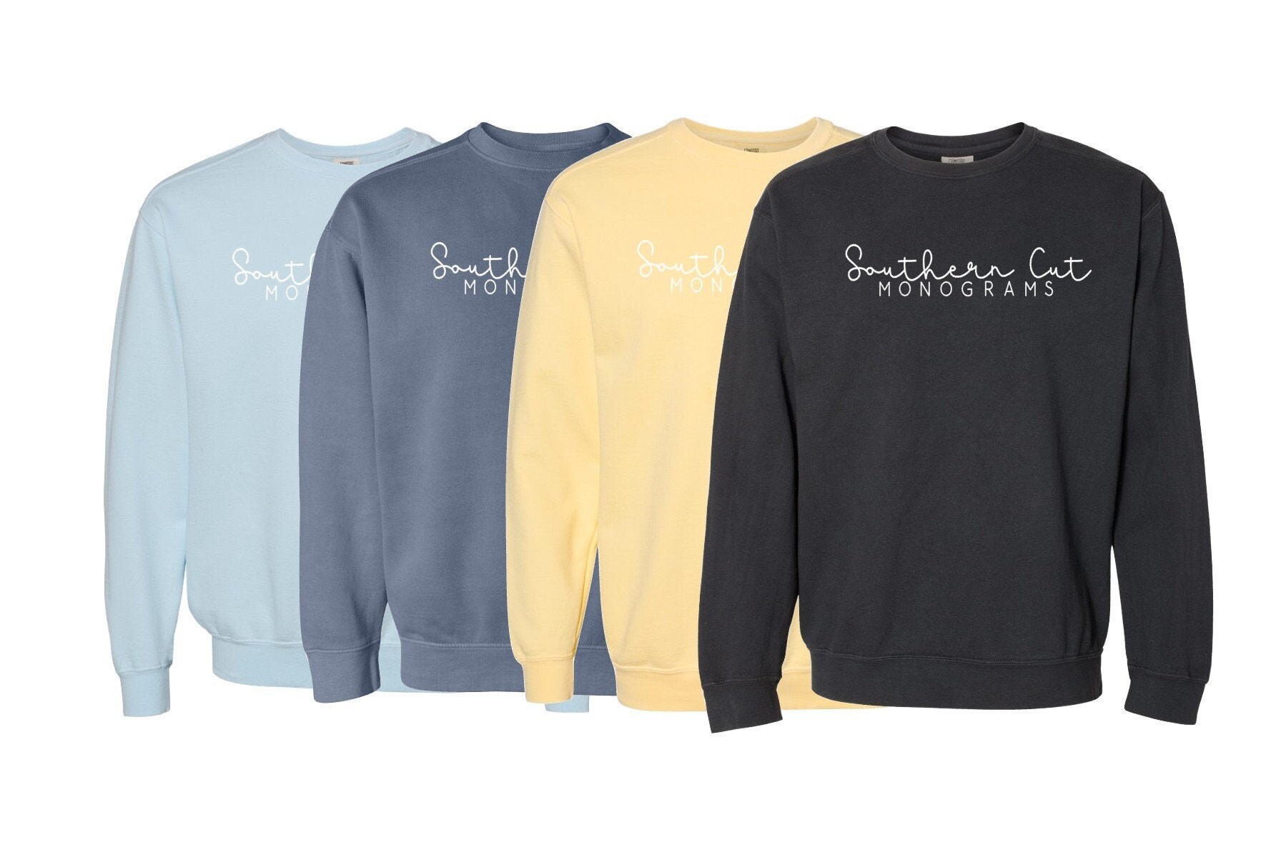 Design Fee Your Business Logo Comfort Color Sweatshirts