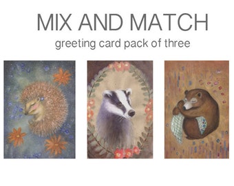 MIX & MATCH any 3 Greeting Cards