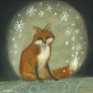 Set de tarjetas de felicitación de acuarela de zorro – Tarjetas de arte animal de Snowtale