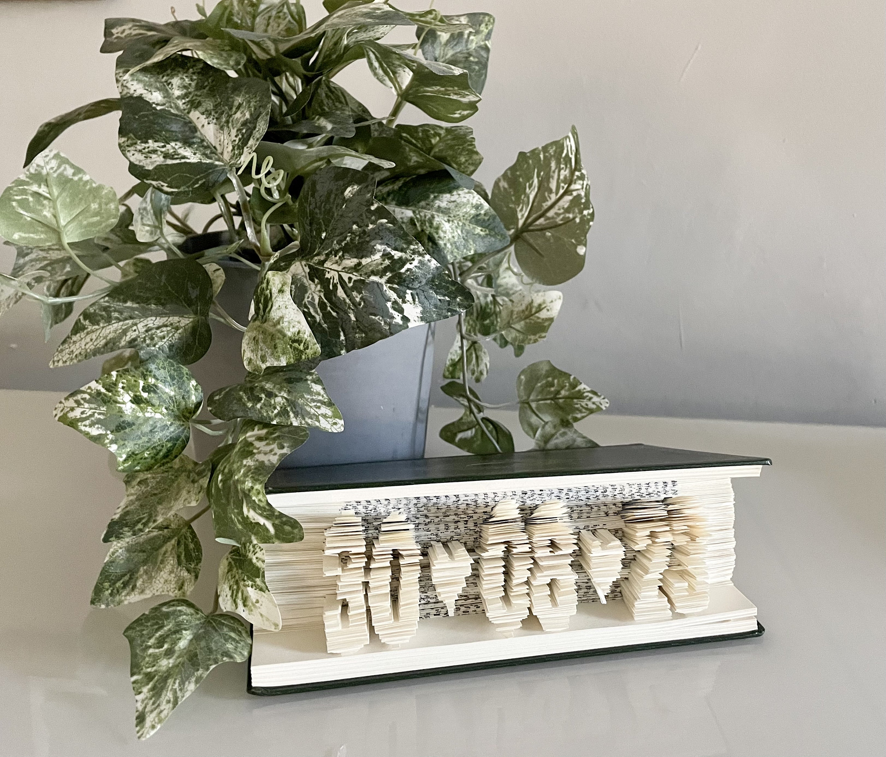 Book Art-Any Date-Paper-Anniversary-Wedding-Birthday-Gift-Individually Crafted