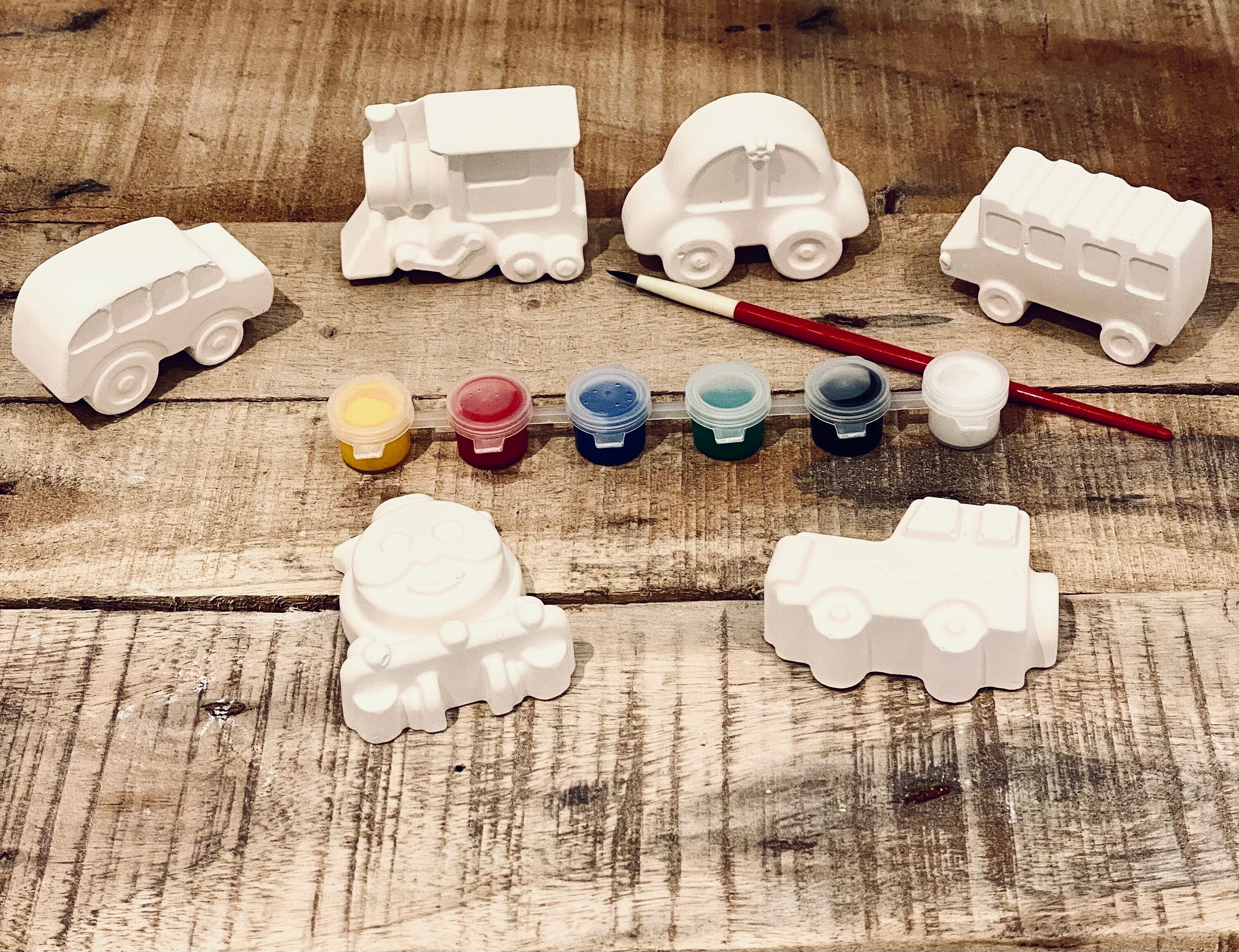 Paint Your Own Ceramic Craft Kit Childrens Crafts Etsy